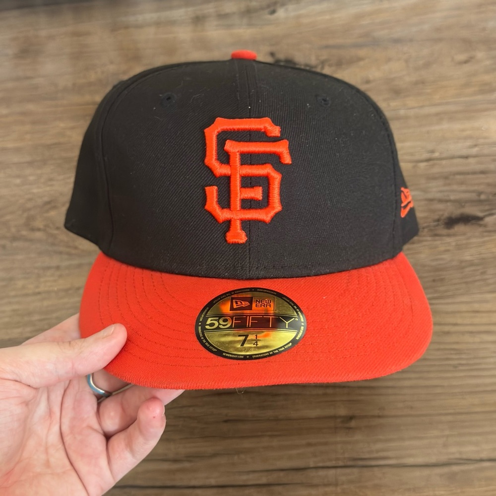 New Era Black and Orange 59FIFTY Cap